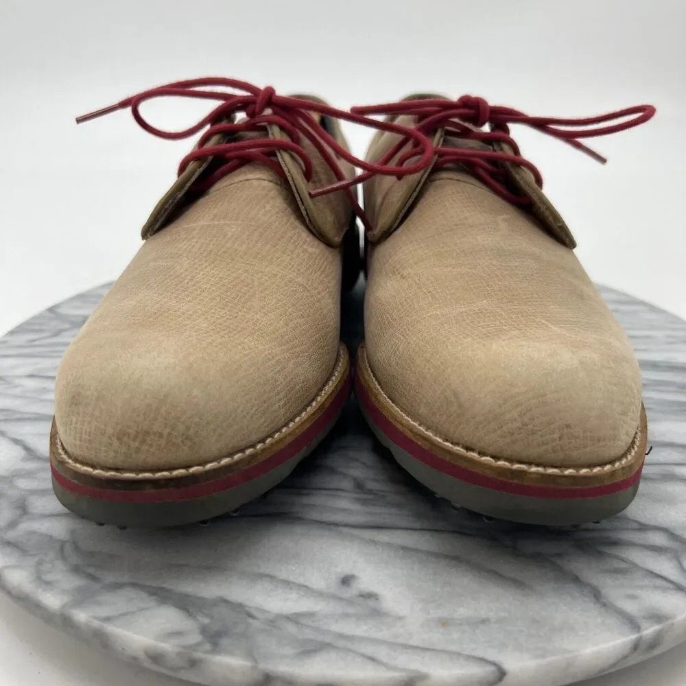 FootJoy Golf Shoes Mens 8 M Tan Leather City Street Style Oxford Lace Up 56401